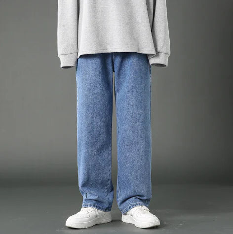 Men's Denim Wide-leg Pants - Bee Drop