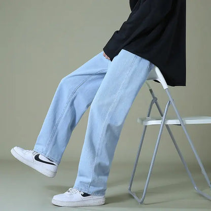 Men's Denim Wide-leg Pants - Bee Drop