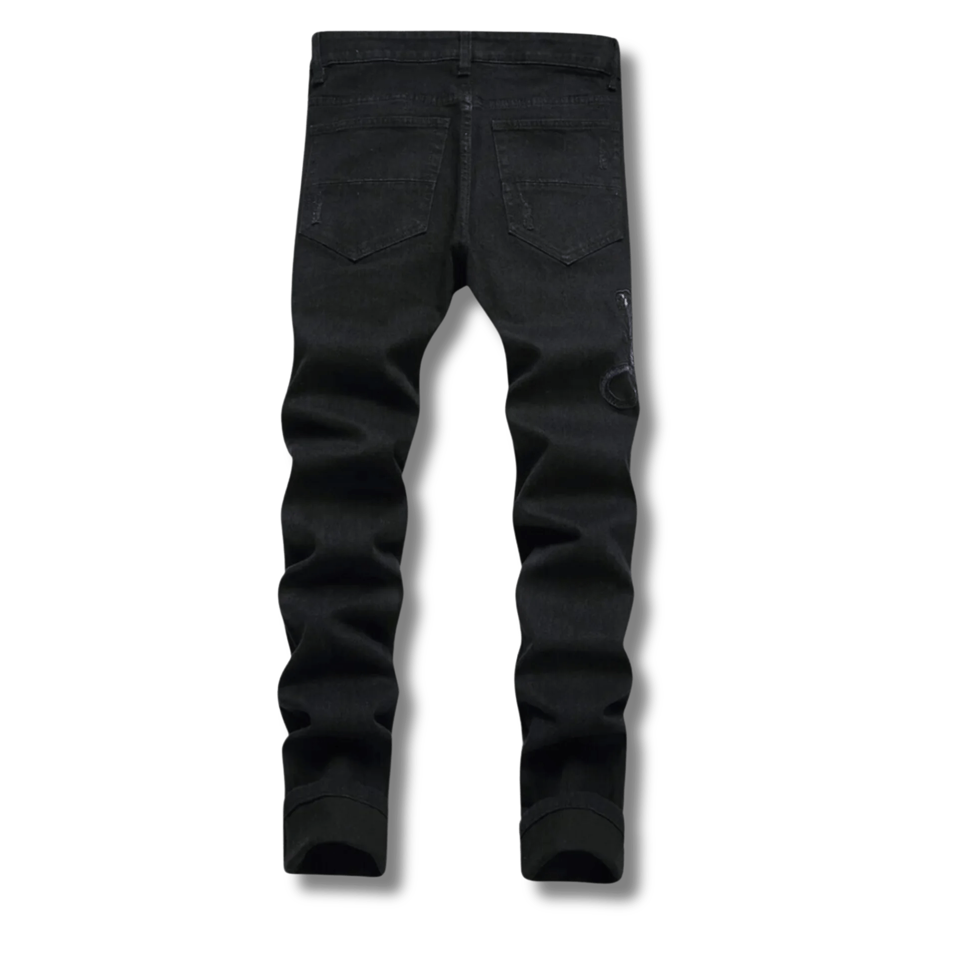 Black Python Jeans - Bee Drop