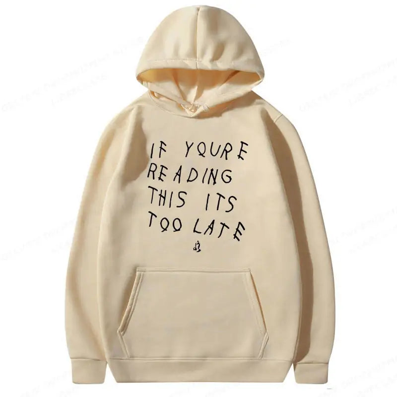 It's Too Late Hoodie - Bee Drop