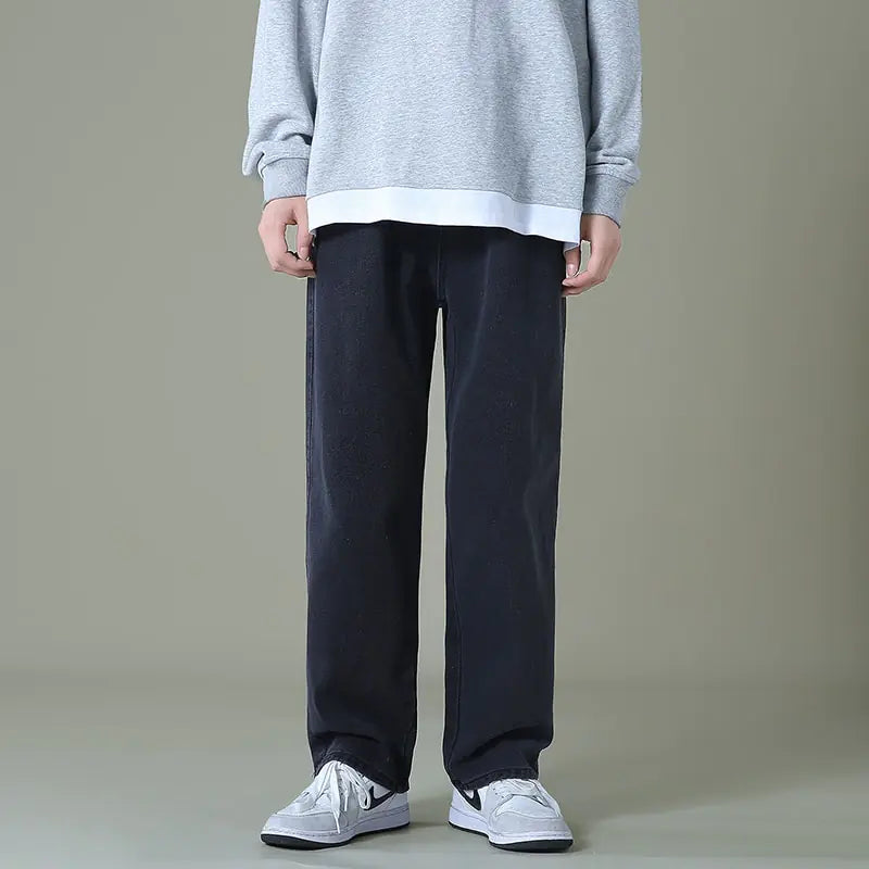 Men's Denim Wide-leg Pants - Bee Drop