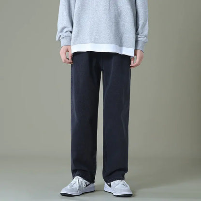 Men's Denim Wide-leg Pants - Bee Drop