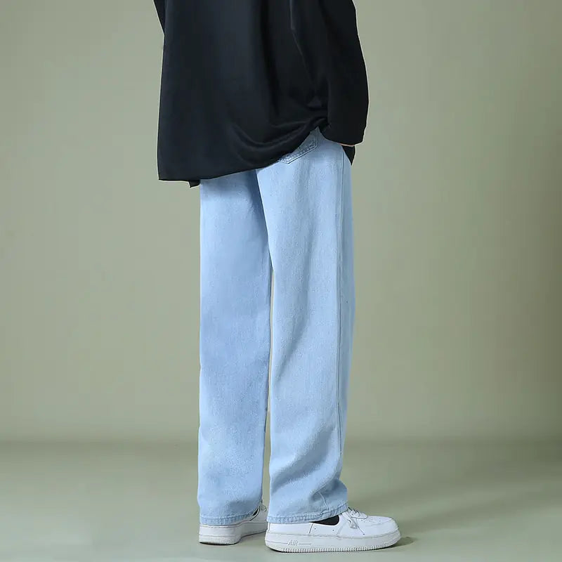 Men's Denim Wide-leg Pants - Bee Drop