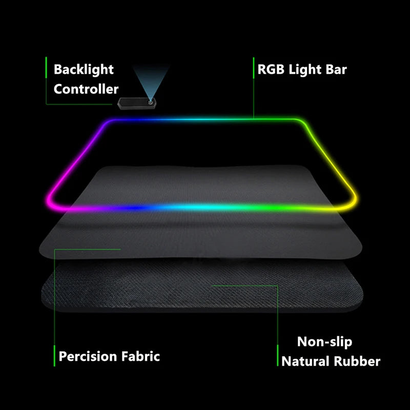 Luminous LED Lighting Mouse Pad - Bee Drop